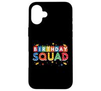 Birthday Squad Brick Building Block Builder Happy Birthday Case for iPhone 16 Plus