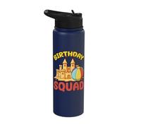 Birthday Squad Summer Cruise Sand Castle Beach Trip Stainless Steel Insulated Water Bottle