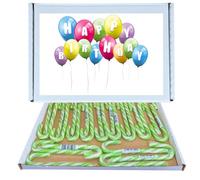 Birthday Sweet Box Gift Hamper | Bonds Watermelon Candy Canes 24 Pack Gift Box Individually Wrapped |Happy Birthday Packaging, Gift for All Ages