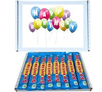 Birthday Sweet Box Gift Hamper | Refreshers Original Chew Bars 24 Pack Box of Classic Retro Sweets Fizzy Sherbet-Filled Lemon Flavour Chewy Bars Nostalgic Candy Treat, For Gifting, Sharing & Parties