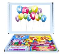 Birthday Sweet Box Gift Hamper | Ultimate Retro Candy Sweet Box with 34 Retro Sweets - Mixed Classic Sweets Hamper for All Ages