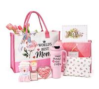 Birthday Thank You Gifts for Women with Modern Tumbler, Unique Gift Baskets Get Well Gifts for Mom Her Teacher Girlfriend Sister Coworkers with Canvas Tote Bag