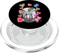 Birthday Unicorn Unicorn Heart Horseshoe Girl PopSockets PopGrip for MagSafe