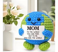 Birthday Valentines Day Gifts for Mom from Daughter Son Valentines for Mom New Bonus Step Mama Mother in Law Moms Gift Ideas for Mothers Day I Love You Moms Handmade Positive Crochet Animals Earth