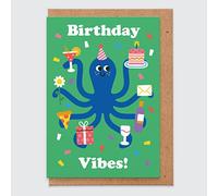 Birthday Vibes - Funny Birthday Card, Cool Birthday Card, For Her, For Friend, for Sister