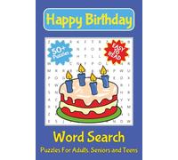 Birthday Word Search Puzzle Book: Word Searches Easy with to Read Print about Happy Birthday & Parties | 6x9 inches, 110 pages | 50+ Puzzles | Gift for Vacations, Holidays and Free times
