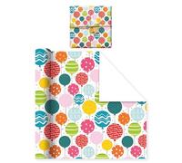 Birthday Wrapping Paper 10 Sheets,Colored Pattern Birthday Wrapping Tissue Paper for Gift Bags Crafts,27.56 x 19.66 Inch (Style O)