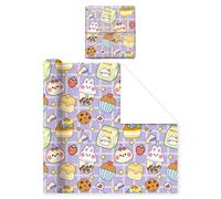 Birthday Wrapping Paper 10 Sheets,Colored Pattern Birthday Wrapping Tissue Paper for Gift Bags Crafts,27.56 x 19.66 Inch (Style C)