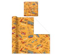 Birthday Wrapping Paper 10 Sheets,Colored Pattern Birthday Wrapping Tissue Paper for Gift Bags Crafts,27.56 x 19.66 Inch (Style G)