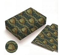 Birthday Wrapping Paper Funny Toad Pun Folded Sheets, Heavyweight Kraft Paper 20 x 28 Inches, Over The Hill Gag Gift Wrap for Men Women Friends, Sarcastic Old Weird Joke Theme