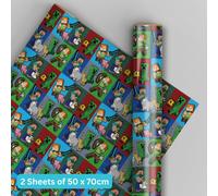 Birthday Wrapping Paper, Minecraft Gift Wrap, 2 Sheets & 2 Tags