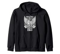 Birthday Year Rockin Since 1960 Rock & Roll Celebration Zip Hoodie