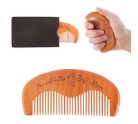 Birthing Comb for Labor Pain, Labor Pregnancy Labour Comb Wood with Leather Case Wooden Engraved Birthing Comb No Pains Child Birth Combs First Time Mom Essentials Gift for Pregnant Women