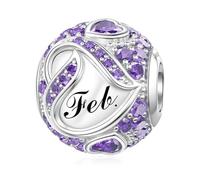 Birthstone Charm for Pandora Bracelet Birth Month Bead Birthday Present | Meaningful Birthstone Charms Compatible with Pandora Style Bracelets Birthday Present Collection for Women