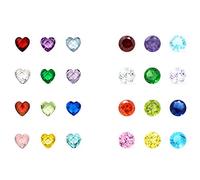 Birthstone Charms - 96Pcs 5mm Birthday Crystal Charms for Glass Living Floating Memory Locket Bracelet Pendant Necklace