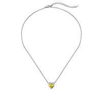 Birthstone Jewelry Women 925 Sterling Silver Heart Pendant Necklace for Girls Birth Stone Gift