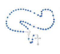 Birthstone Rosary Beads for March - Aquamarine