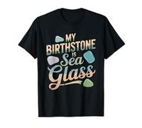 Birthstone Sea Glass Coastal Nature Lover Beach Beachcomber T-Shirt