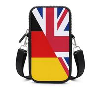 Birtish And Germany Flag Crossbody Phone Bag for Women Men Small Cell Phone Purse Wallet Waterproof Shoulder Satchel Purses