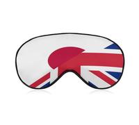 Birtish and Japan Flag Eye Mask Sleep Masks Soft Blackout Eye Cover for Women Men