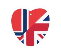 Birtish And Norway Flag Automotive Air Fresheners Mirror Aromatherapy Tablets Ornament Car Fragrance Scented Cards Love form