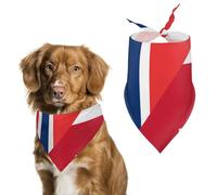 Birtish And Norway Flag Bandanas for Dogs Triangle Pet Bibs Washable Dog/Cat Scarf Pets Accessories