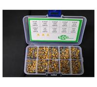 BIRXPMOS 1 Box 500pc Monolithic Capacitor Kit 10 Value 104 105 106 154 223 334 474 684 225 475/10 4.7 2.2 0.68 0.47 0.33 0.22 0.15 0.1 UF