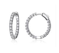 BISAER Solid 925 Sterling Silver Cat Half Hoop Earrings for Women, Hypoallergenic Cute Backless Huggie Earrings kitty Jewelry Gift for Her, S, Silver, No Gemstone