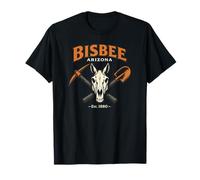 Bisbee Arizona Mining Mule Skull Pickaxe Shovel T-Shirt