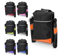 Biscay Mobility Crutch Bag - Orange | Mobility Scooter Bags Wheelchair Bag Mobility Scooter Walking Stick Holder Wheelchair & Mobility Scooter Bags & Baskets Mobility Scooter Accessories