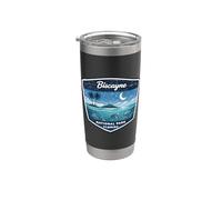 Biscayne National Park Florida Ocean Turtle Fish Palm Trees Stainless Steel Insulated Tumbler