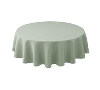 Biscaynebay Round Tablecloth 70 Inch-Sage Outdoor Fabric Table Cover-Small Circle Folding Table Cloths Linen Water Resistant Washable for Kitchen Dining Picnic Patio Outdoor Party Restaurant Tables