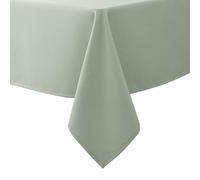 Biscaynebay Textured Fabric Table Cloth Rectangle 70x108 Inch, Sage Green Water Resistant Spill Proof Tablecloths for Kitchen, Dining, Wedding, Parties Machine Washable