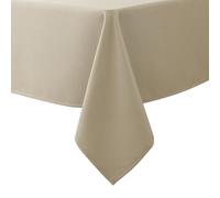 Biscaynebay Textured Fabric Tablecloths 70x120 Inches Rectangular, Natural Water Resistant Tablecloths for Dining, Kitchen, Wedding, Parties etc. Machine Washable