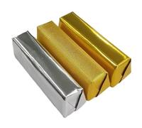 Bisch Aluminum Foil Composite Tin Paper Chocolate Packaging Paper Food Grade Candy Chewing Gum Pill Tea Packa Gold And Silver Colors (Color : Golden glossy, Size : 20x20cm 100pcs)