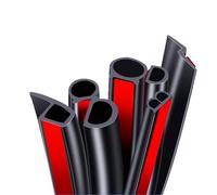 bisch Auto Rubber Seals Car Door Sealing Strip D Z P Type Noise Insulation Anti-Dust Soundproof Sealing Strips Car Door Seal Strip (Color : P Style, Size : 8m)