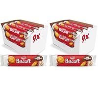 Biscoff - Sandwich Biscuits With Milk Chocolate Cream Filling - 15 Sandwich cookies per pack - Ingredients from natural origin - No colours - 9x150g - 1,35kg (Pack of 2)