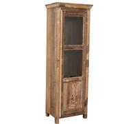 Biscottini Antique Reclaimed Solid Wood Display Cabinet 180x63x42 cm
