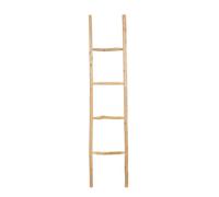 Biscottini Bathroom Towel Ladder 170 x 4 x 37 cm - Decorative Wooden Ladder - Towel Ladder - Wooden Towel Rail Ladder Metal Bamboo