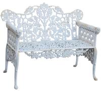 Biscottini Cast Iron Bench 110x56x86 Outdoor Garden Patio Balcony