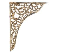 Biscottini Cast Iron Decorative Vintage Wall Shelf Shabby 72x8x54