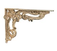 Biscottini Cast Iron Shelf Brackets Handmade Wall Shelf Brackets for Heavy Shelves