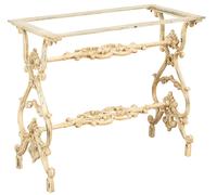 Biscottini Cast Iron Table Base 86x43x72 Antique Style Garden Patio Home