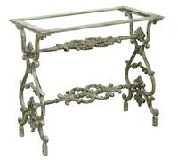 Biscottini Cast Iron Table Base 86x43x72 Antique Style Garden Patio Home