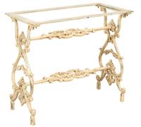 Biscottini Cast Iron Table Base 86x43x72 Antique Style Garden Patio Home