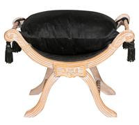 Biscottini Country Bench Solid Linden Wood 46x74x54 Shabby Chic