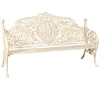 Biscottini Country Cast Iron Bench Divanetto 184x70x110 Shabby Chic
