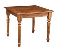Biscottini Country Desk Table Solid Wood Pine 90x90x78 Shabby Chic