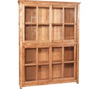 Biscottini Country Etagere Shelf Bookcase Solid Beech Wood 154x37x212 cm