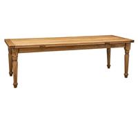 Biscottini Country Extendable Dining Table Solid Wood 250x100 cm Gold